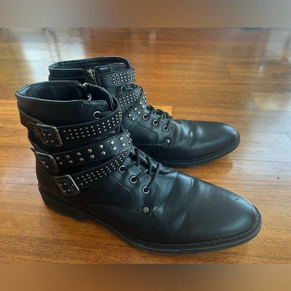 Steve Madden Brando Studded Boots Men’s 9.5
